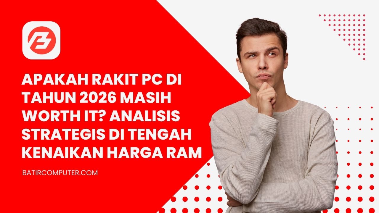 Apakah Rakit PC di Tahun 2026 Masih Worth It? Analisis Strategis di Tengah Kenaikan Harga RAM dan SSD