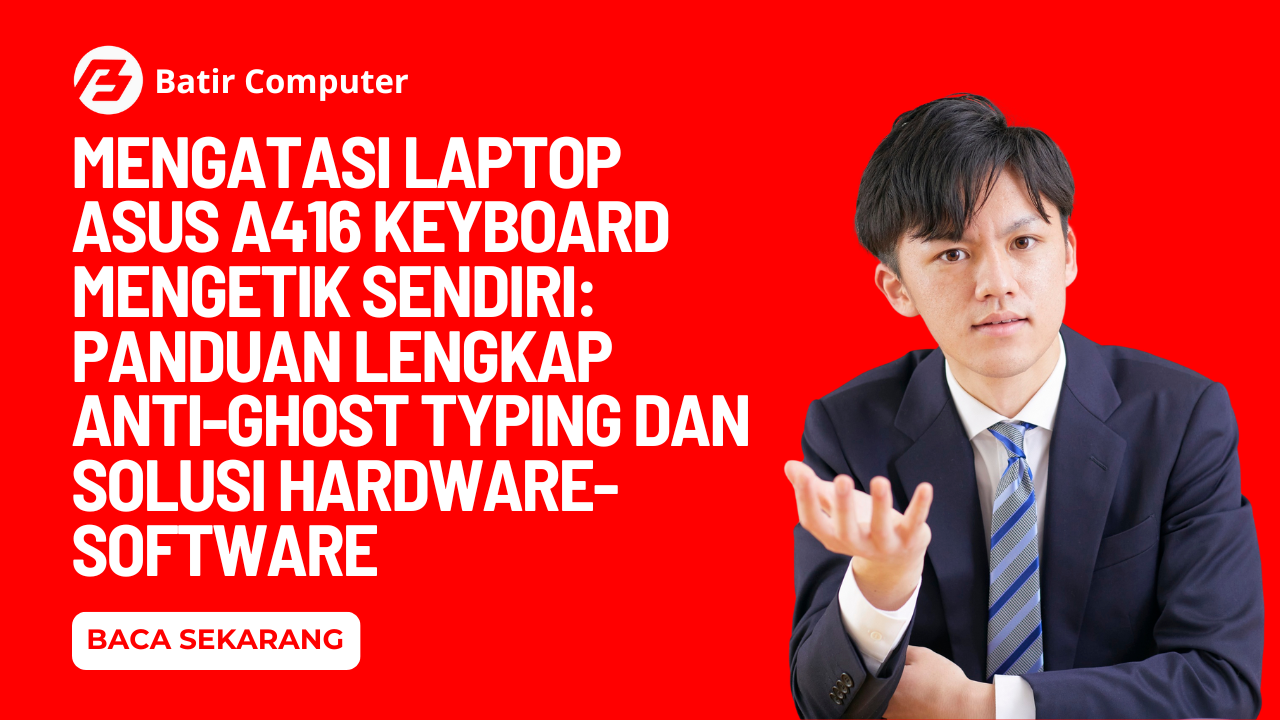 ASUS A416 Keyboard Mengetik Sendiri Ghost Typing