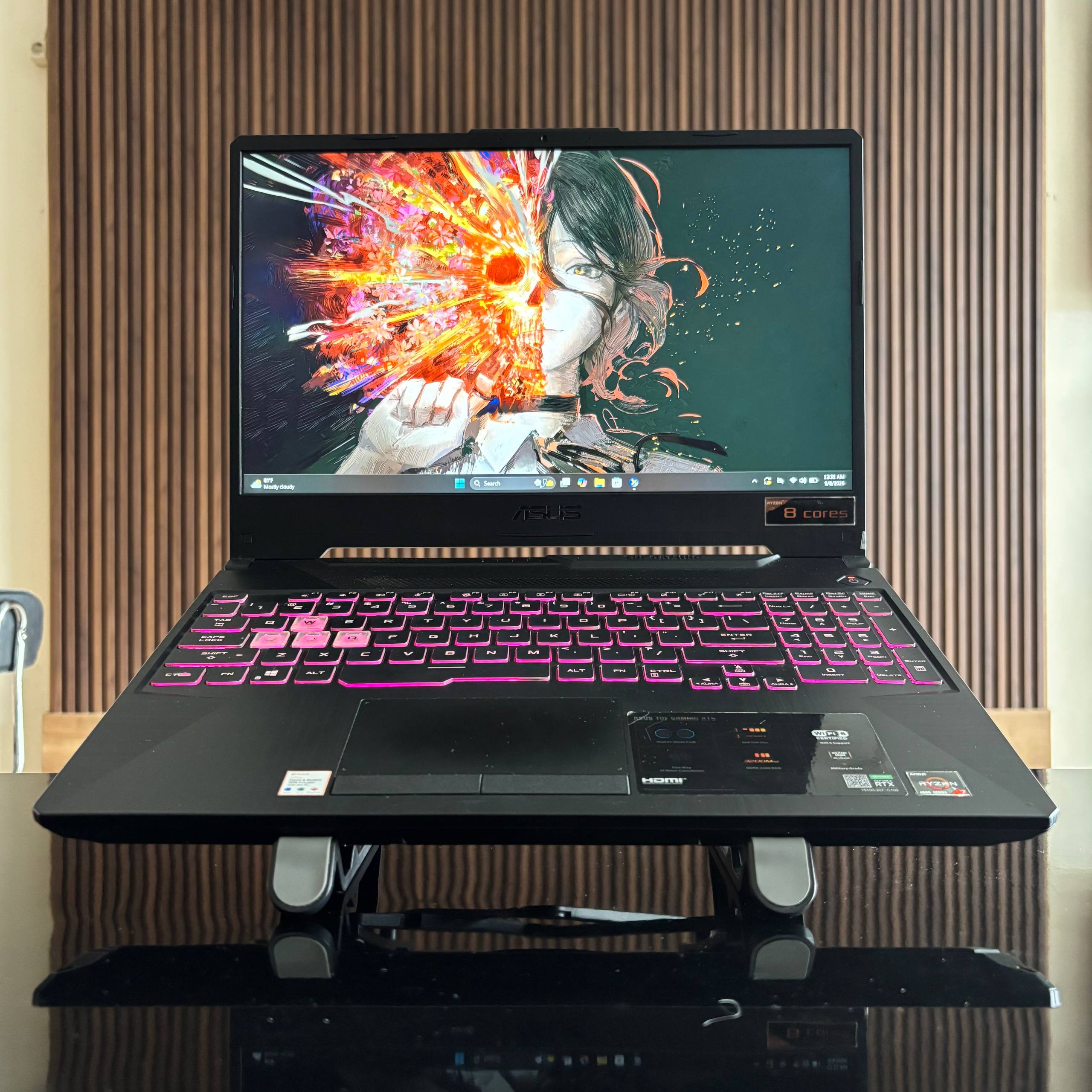 bagian depan asus tuf gaming a15 fa506ic