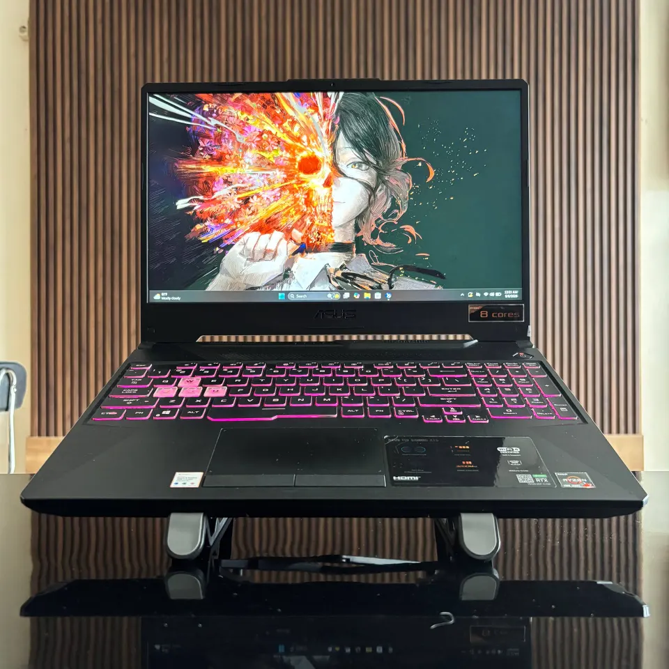 bagian depan asus tuf gaming a15 fa506ic