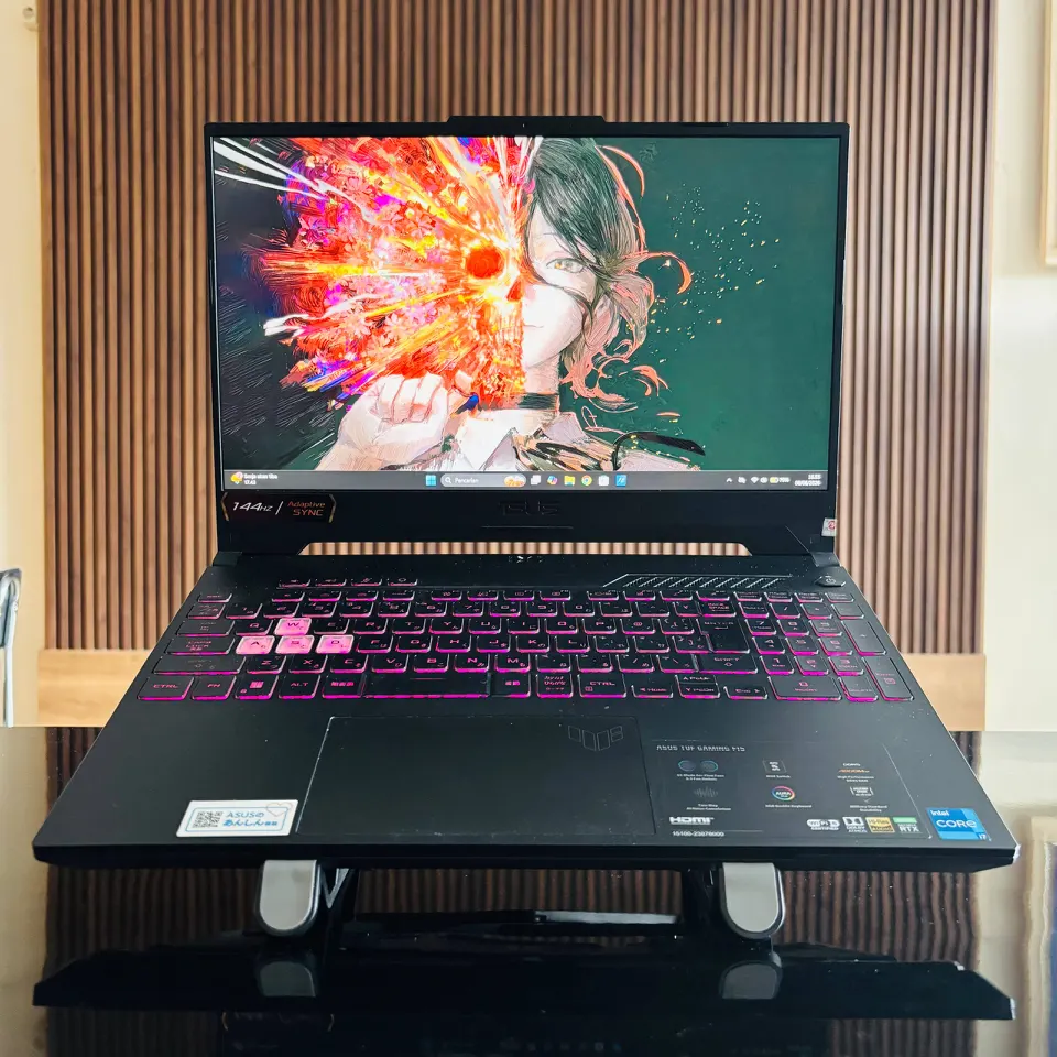 bagian depan asus tuf gaming f15 fx507ze