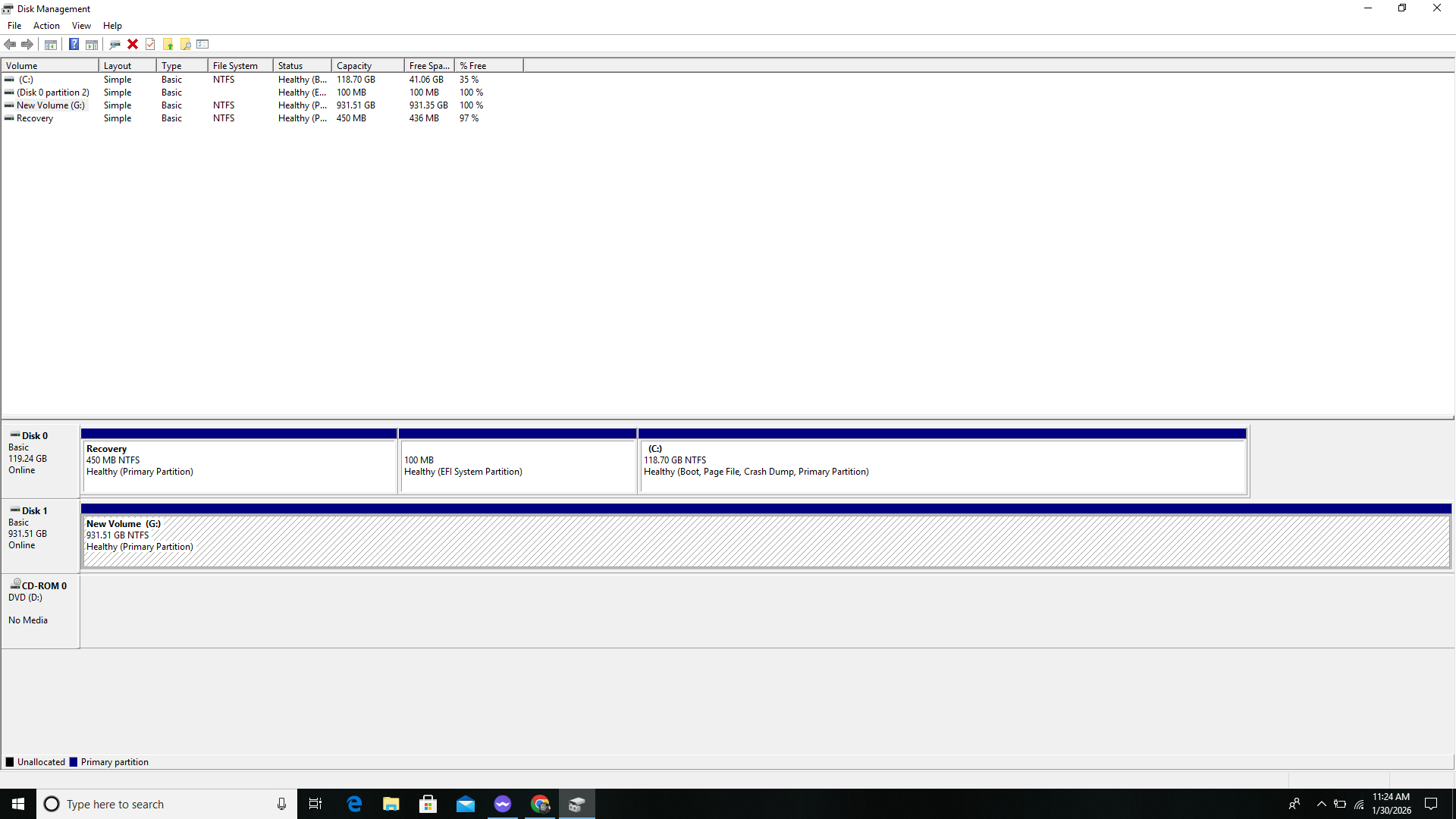 Masuk ke Menu Disk Management
