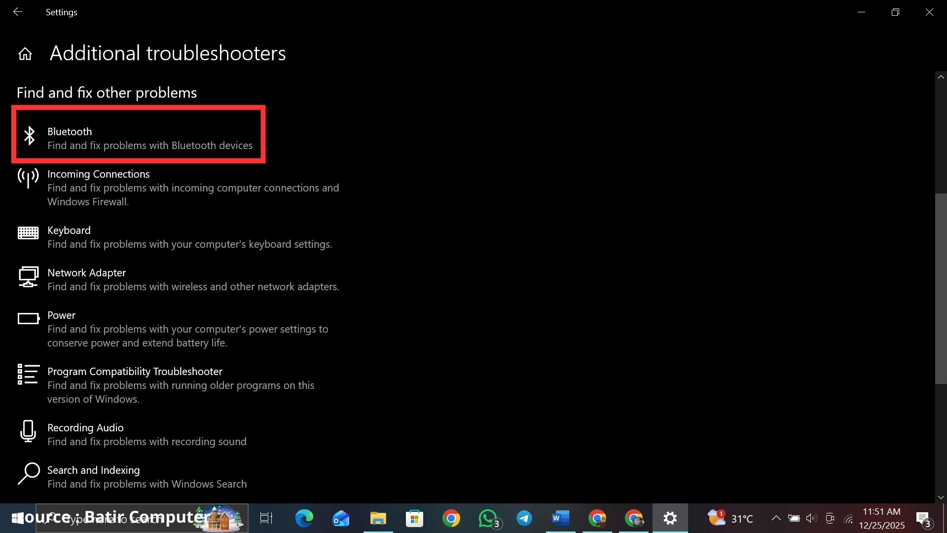 troubleshoot bluetooth
