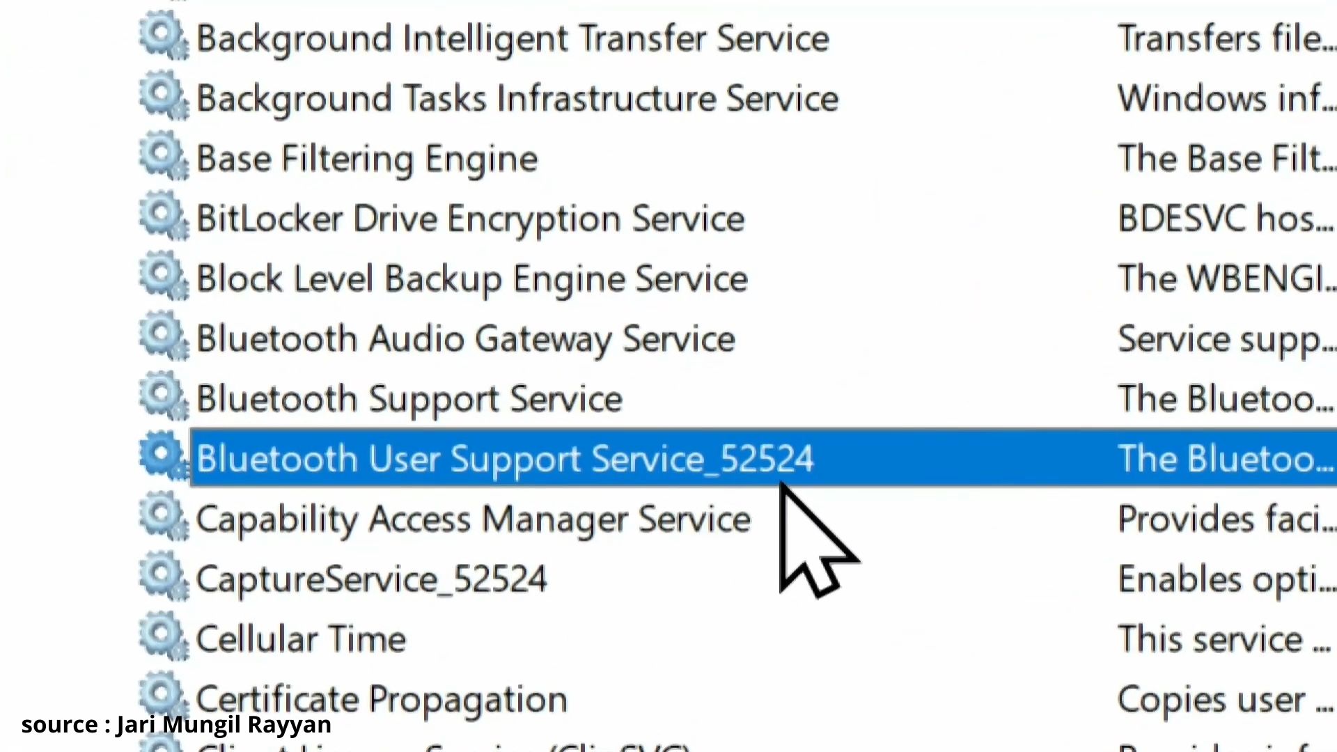aktifkan blutooth service