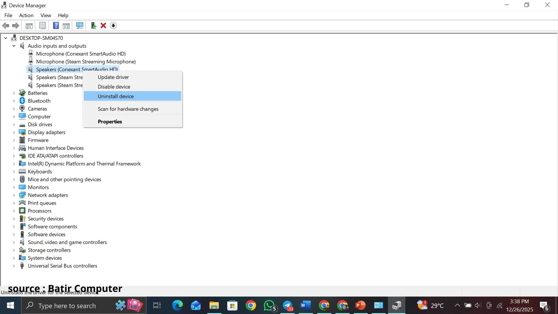 reinstall driver