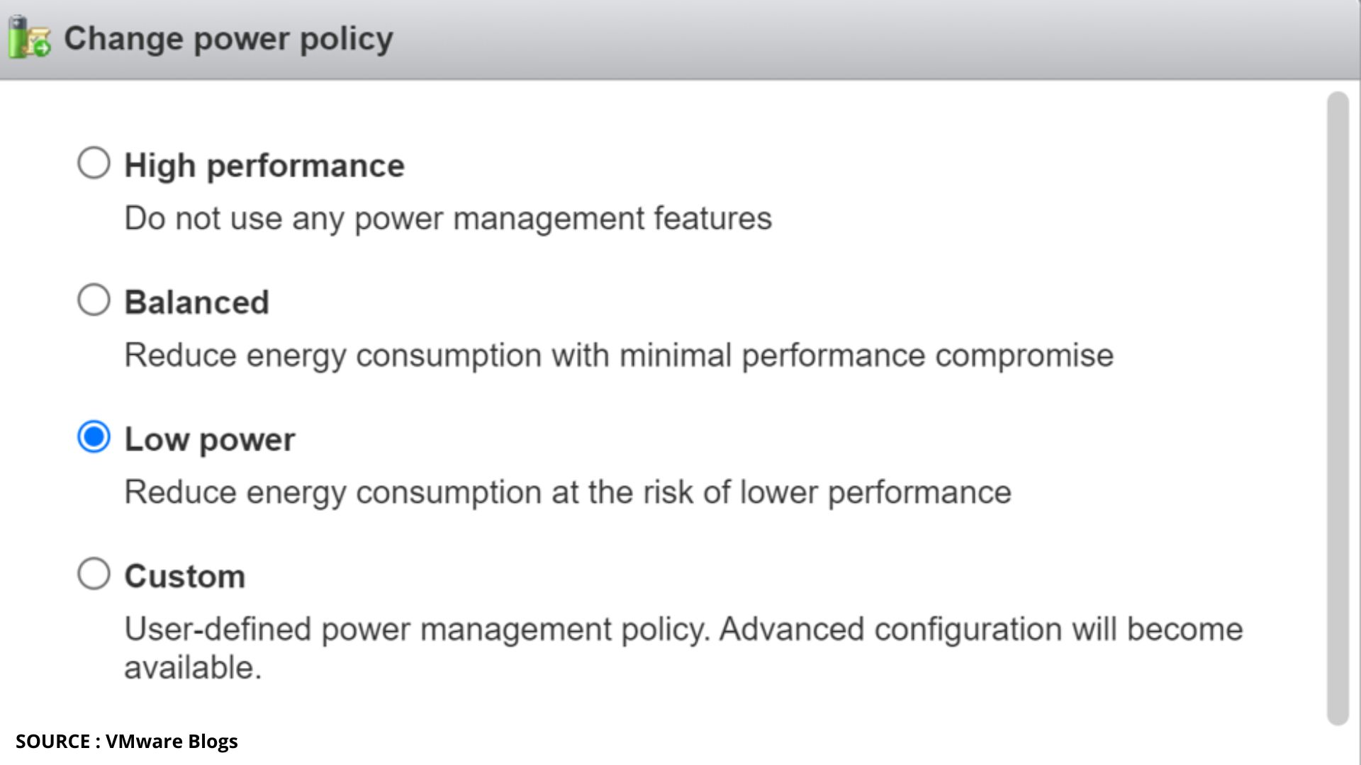 Power Management ke "High Performance"