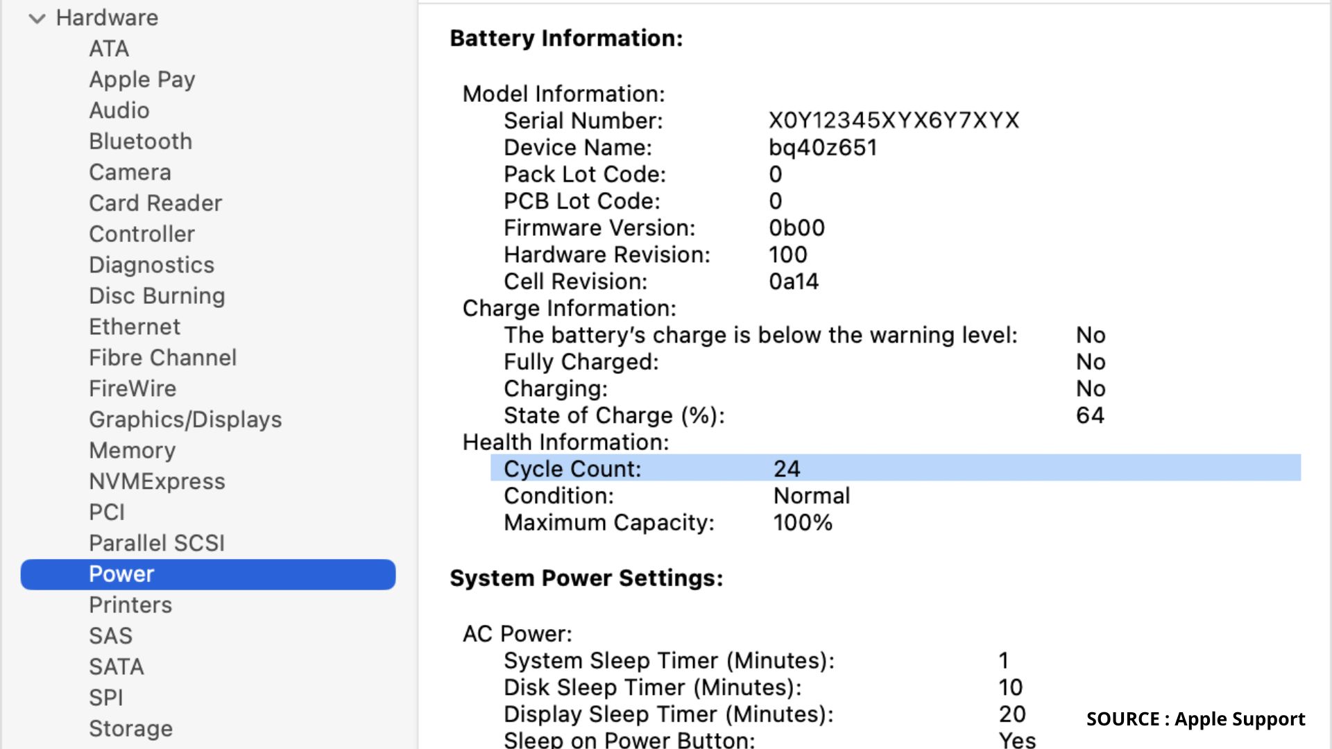 Cek Melalui System Report