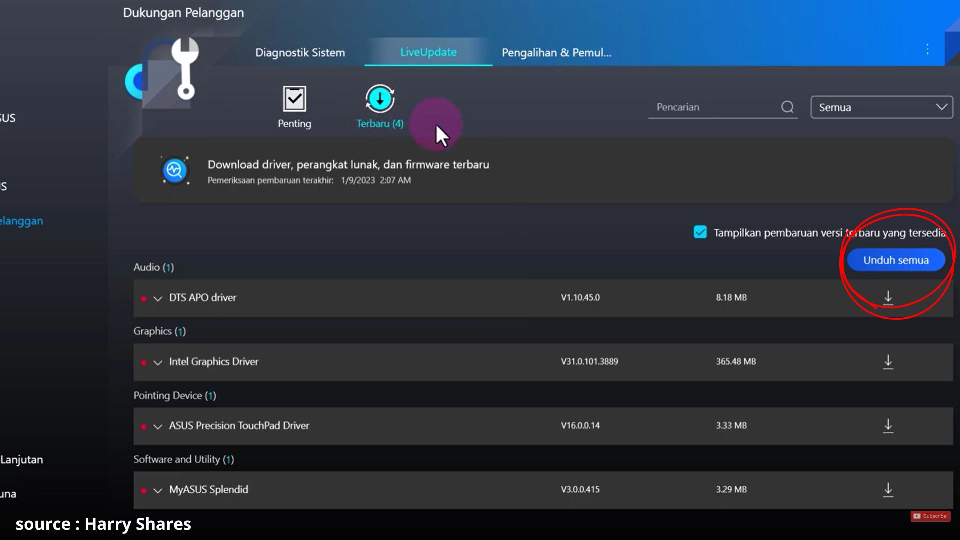 update driver myasus