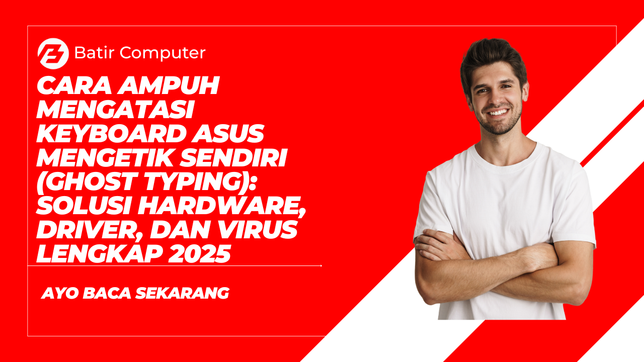 keyboard laptop asus mengetik sendiri